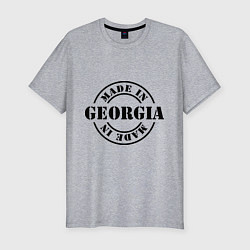 Мужская slim-футболка Made in Georgia (сделано в Грузии)