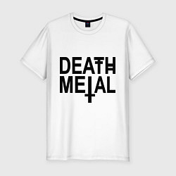 Футболка slim-fit Death Metal, цвет: белый