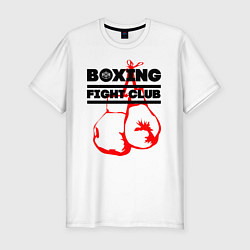 Футболка slim-fit Boxing Fight club in Russia, цвет: белый