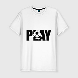 Мужская slim-футболка Play Football