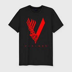 Футболка slim-fit VIKINGS, цвет: черный