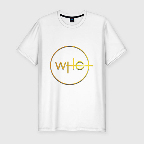 Мужская slim-футболка DOCTOR WHO / Белый – фото 1
