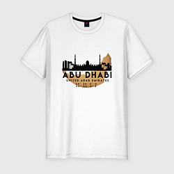 Мужская slim-футболка Абу-Даби ОАЭ