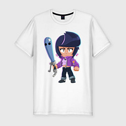 Футболка slim-fit BRAWL STARS BIBI, цвет: белый