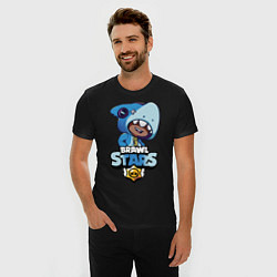 Футболка slim-fit Brawl Stars LEON SHARK, цвет: черный — фото 2