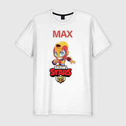 Футболка slim-fit BRAWL STARS MAX, цвет: белый