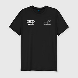 Мужская slim-футболка Audi Quattro