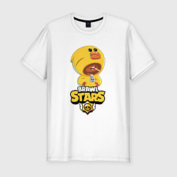 Мужская slim-футболка BRAWL STARS SALLY LEON