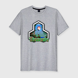 Футболка slim-fit Terraria, цвет: меланж