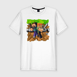 Футболка slim-fit MINECRAFT, цвет: белый