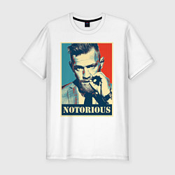 Футболка slim-fit Notorious, цвет: белый