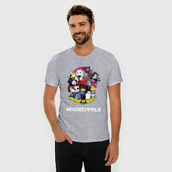 Футболка slim-fit UNDERTALE, цвет: меланж — фото 2