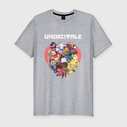 Футболка slim-fit UNDERTALE, цвет: меланж