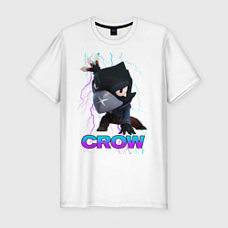 Мужская slim-футболка Brawl Stars CROW