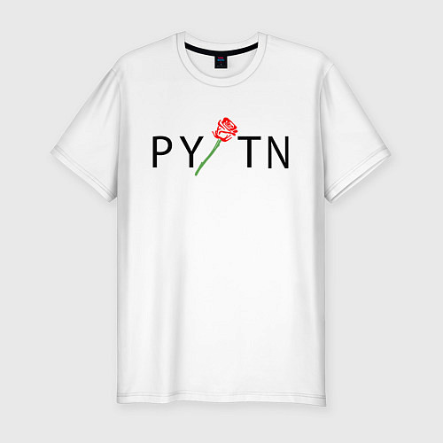 Мужская slim-футболка ТИКТОКЕР - PAYTON MOORMEIE / Белый – фото 1