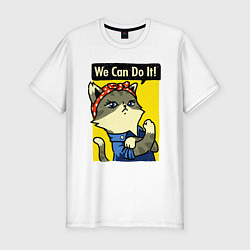 Мужская slim-футболка We Can Do It