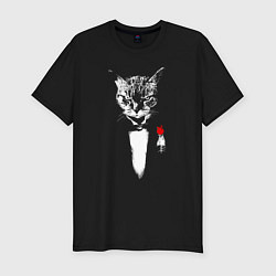 Мужская slim-футболка Catfather