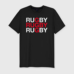 Мужская slim-футболка Rugby Регби