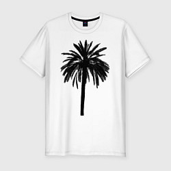 Мужская slim-футболка Тропики
