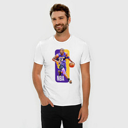 Футболка slim-fit NBA Kobe Bryant, цвет: белый — фото 2