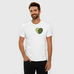 Футболка slim-fit Avocado Heart, цвет: белый — фото 2