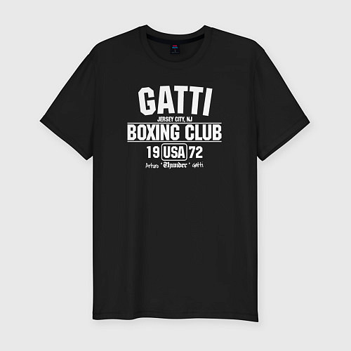 Мужская slim-футболка Gatti Boxing Club / Черный – фото 1