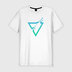 Футболка slim-fit Liquid Triangle, цвет: белый