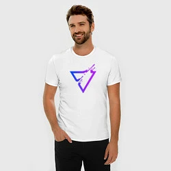 Футболка slim-fit Liquid Triangle, цвет: белый — фото 2