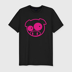 Футболка slim-fit Subaru Power Pig, цвет: черный