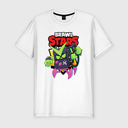 Футболка slim-fit BRAWL STARS VIRUS 8-BIT, цвет: белый