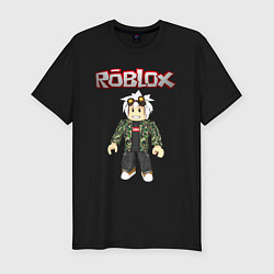 Мужская slim-футболка Roblox
