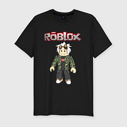 Футболка slim-fit Roblox, цвет: черный