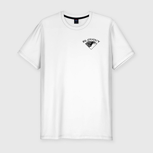 Мужская slim-футболка Tony Ferguson крылья на спине / Белый – фото 1