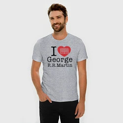 Футболка slim-fit I Love George Martin, цвет: меланж — фото 2