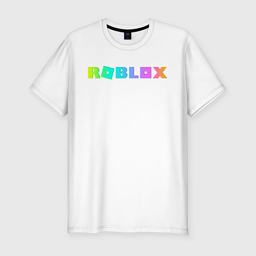 Мужская slim-футболка ROBLOX / Белый – фото 1