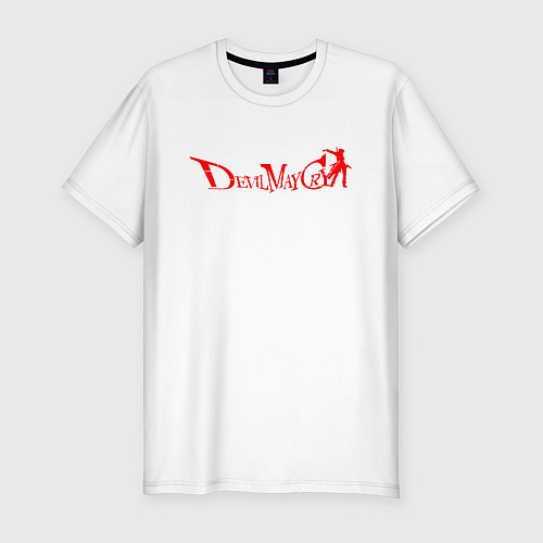 Мужская slim-футболка DEVIL MAY CRY DMC / Белый – фото 1