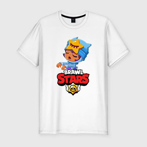 Мужская slim-футболка BRAWL STARS SANDY / Белый – фото 1