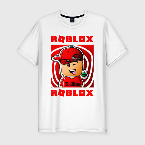 Мужская slim-футболка ROBLOX / Белый – фото 1