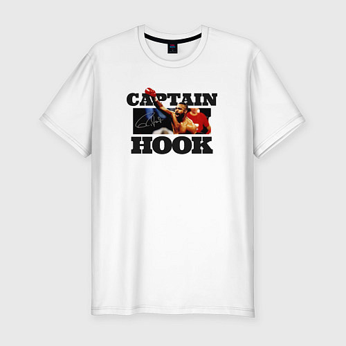 Мужская slim-футболка Captain Hook / Белый – фото 1