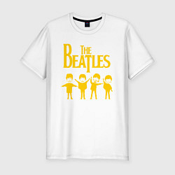 Футболка slim-fit Beatles, цвет: белый