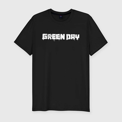 Мужская slim-футболка GreenDay / Черный – фото 1