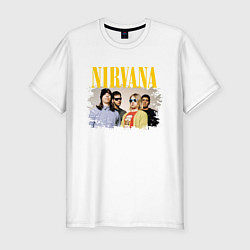 Футболка slim-fit NIRVANA, цвет: белый