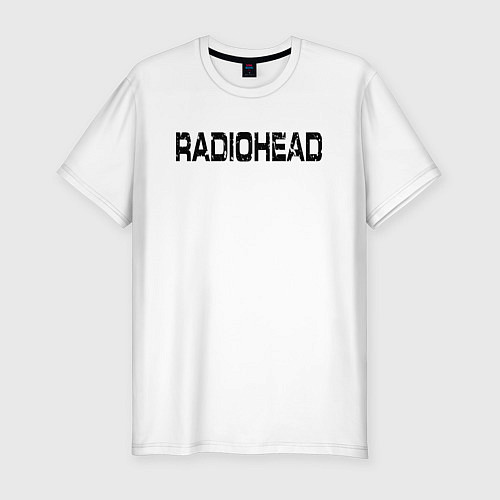 Мужская slim-футболка Radiohead / Белый – фото 1