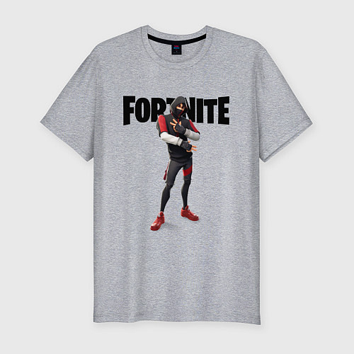 Мужская slim-футболка FORTNITE IKONIK / Меланж – фото 1