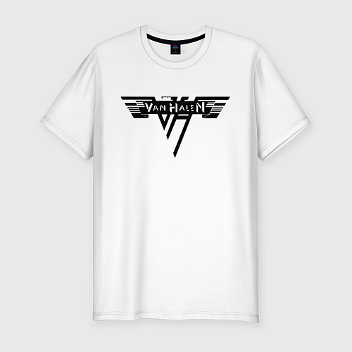 Мужская slim-футболка Van Halen / Белый – фото 1