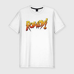 Футболка slim-fit Rowdy, цвет: белый