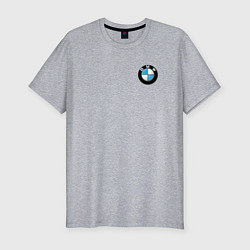 Футболка slim-fit BMW, цвет: меланж