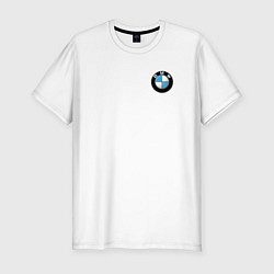 Футболка slim-fit BMW, цвет: белый