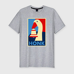 Мужская slim-футболка Untitled goose