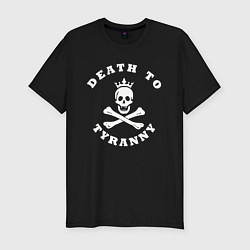 Футболка slim-fit Death to tyranny, цвет: черный